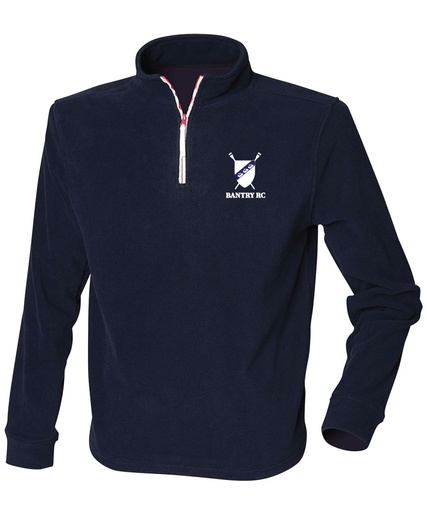 [LV570] Bantry RC ¼ Zip Long Sleeve Fleece Piped Navy